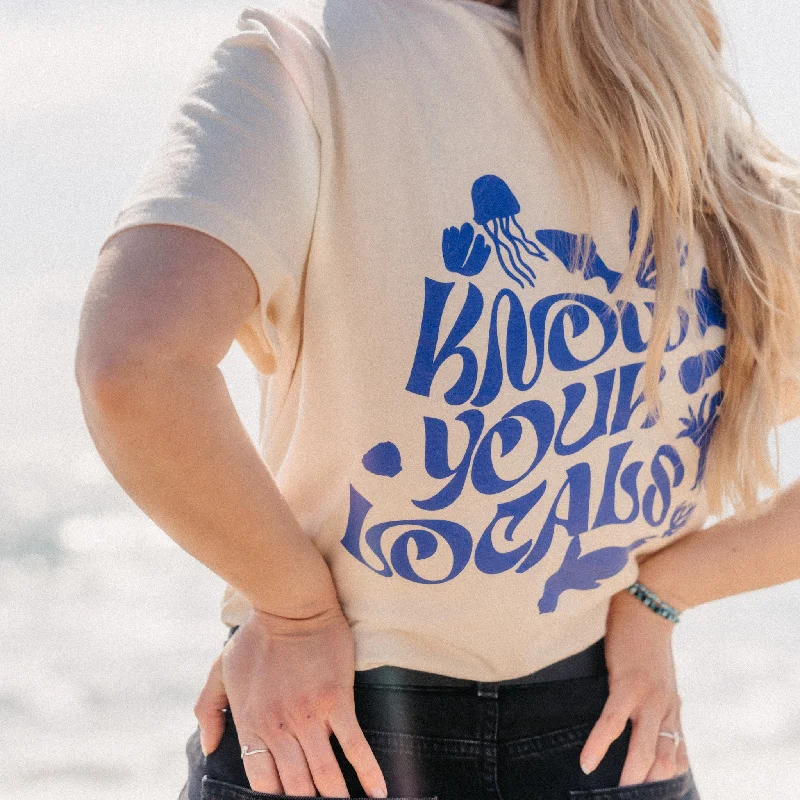 Know your Locals Sustainable T-Shirt - Surfers Against Sewage Cashmere Blend Cotton Blend Poly Blend