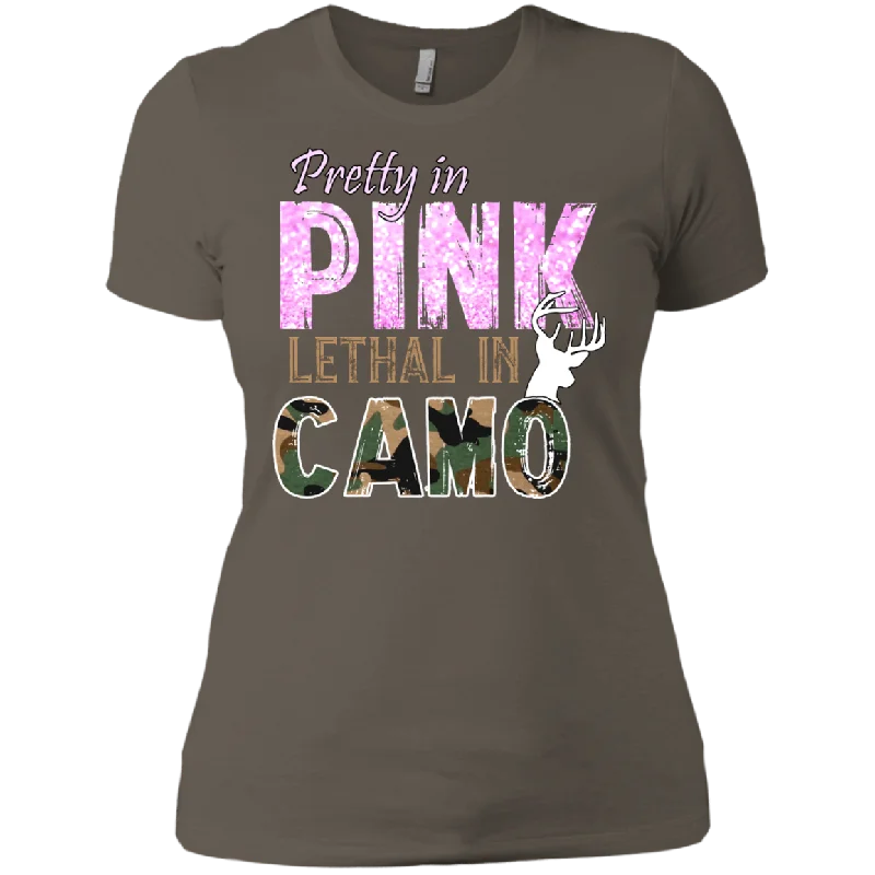 Lethal In Camo Next Level Ladies' Boyfriend T-Shirt Mesh Blend Leather Blend Suede Blend Lethal In Camo Next Level Ladies' Boyfriend T-Shirt Mesh Blend Leather Blend Suede Blend