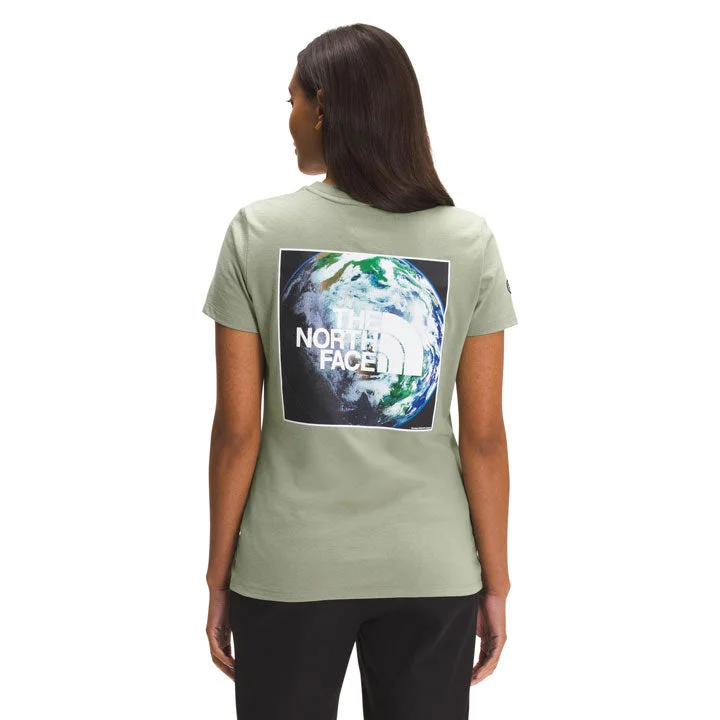 The North Face S/S Earth Day Tee Womens Zippered Front Buttoned Front Snap Front