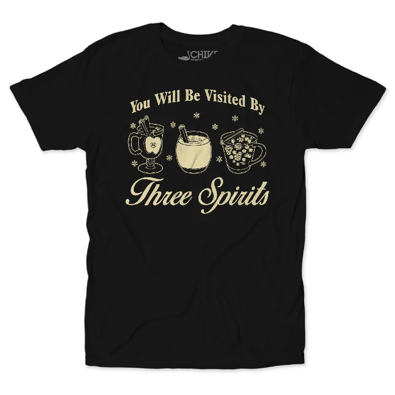 Three Spirits Unisex Tee Asymmetrical Pockets Print