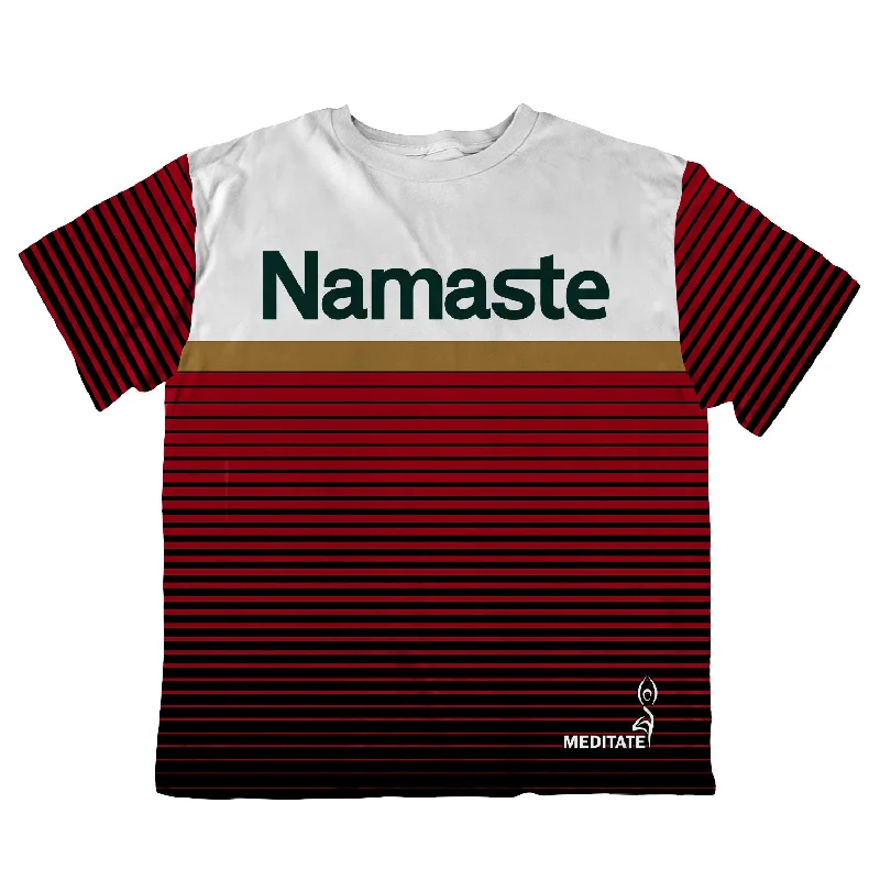 Unisex Oversized Tee - Namaste Take It Easy Anti-Pilling Machine Wash Handmade