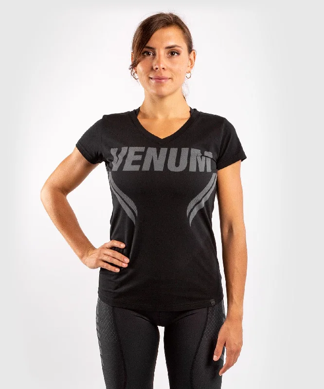 Venum ONE FC Impact T-shirt - for women - Black/Black Graphic T-Shirt Round Neck Polyester