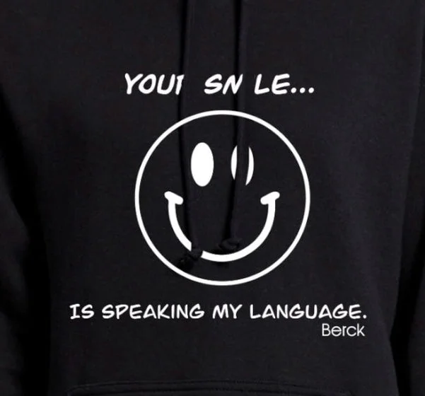 Your Smile Graphic Unisex Tee (Long & Short Sleeve) Chenille Blend Fleece Blend Nylon Blend