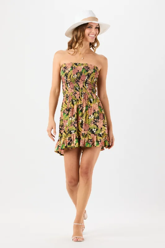 Boracay Mini Dress Trendy Crossover Mini Dress