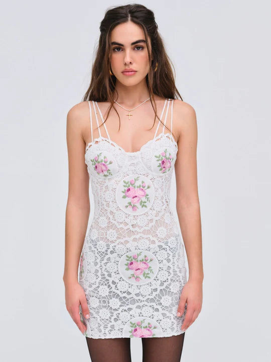 Bordeaux Mini Dress by For Love and Lemons Classic Solid Mini Dress