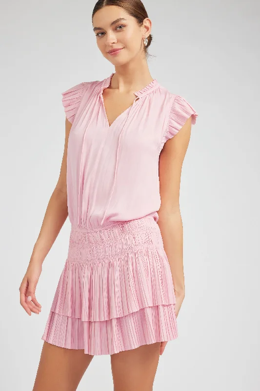 Zoey Pleated Mini Dress Chic Pleated Mini Dress