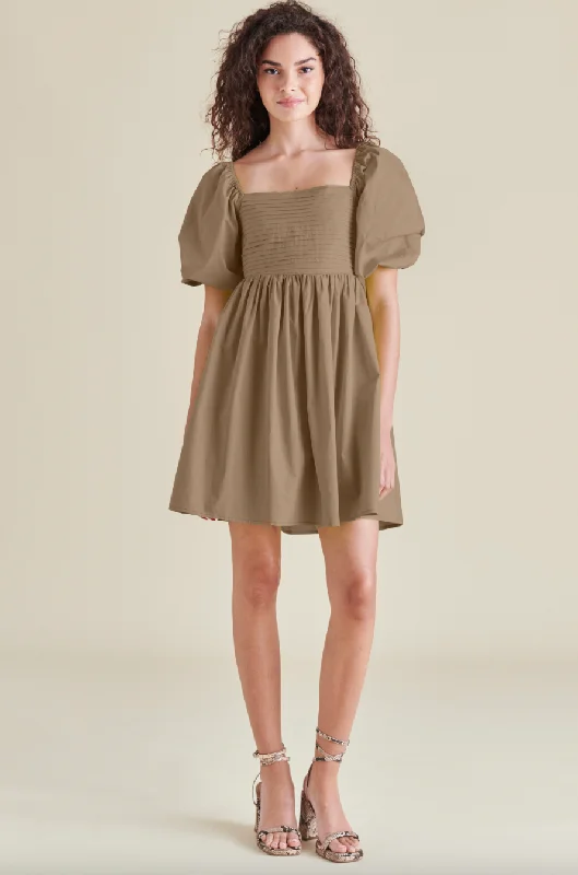 Puff Sleeve Mini Dress by Steve Madden Trendy Button-Detail Mini Dress