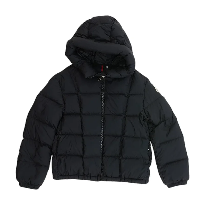 Ana Down Jacket in Black Toggled Jacket Drawstring Jacket Belted Jacket