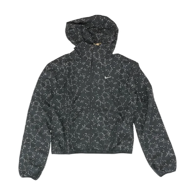 Black Polka Dot Active Jacket Fleece Jacket Down Jacket Feather Jacket