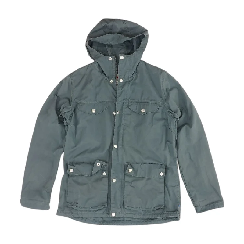 Blue Solid Jacket Anorak Shell Jacket Lightweight Jacket