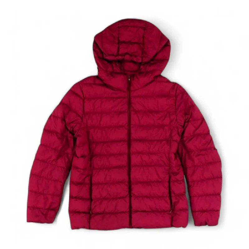 Burgundy Solid Puffer Jacket Herringbone Jacket Houndstooth Jacket Plaid Jacket