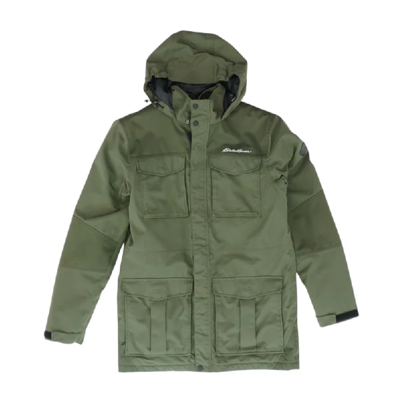 Green Solid Puffer Jacket Cotton Jacket Linen Jacket Terry Jacket