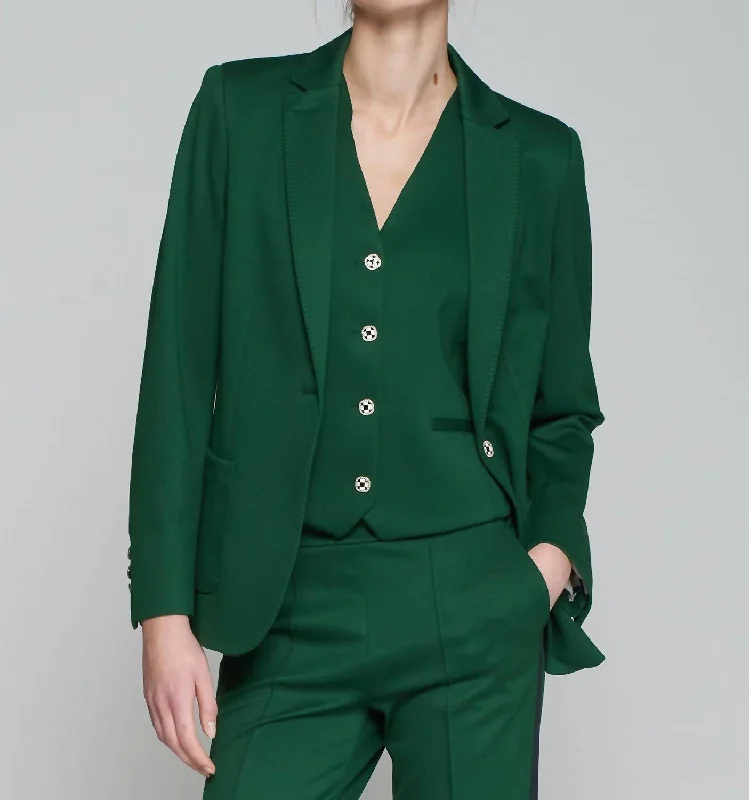 Harlow Jacket In Verde Hooded Jacket Caped Jacket Shawl Collar Jacket