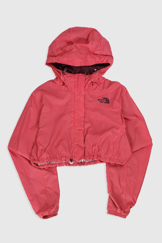 Rework North Face Crop Jacket - L Zip Front Button Front Snap Front