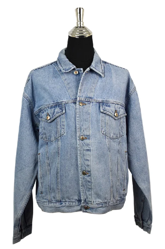 Old Navy Brand Denim Jacket Zippered Front Buttoned Front Snap Front