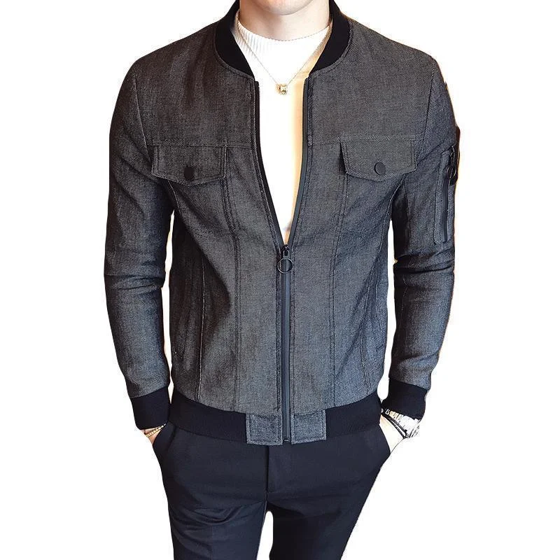 Stylish Denim Jacket For Men Wool Jacket Cashmere Jacket Tweed Jacket