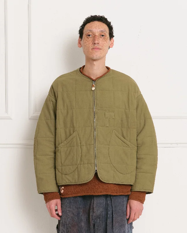 Tellus Jacket - Olive Scarecrow Tailored Jacket Straight Jacket A-Line Jacket