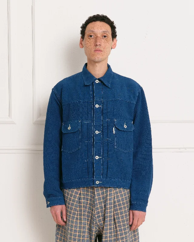 Tuesday Jacket - Indigo Handloom Chenille Jacket Brocade Jacket Lace Jacket