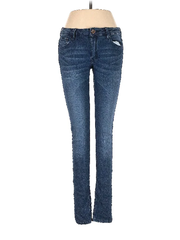 Jeans Trendy Acid Wash Skinny Jeans