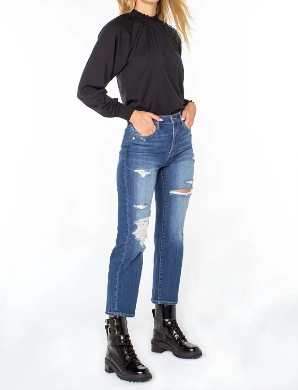 Kiss Jean - Peak Point Casual Distressed Denim Jeans