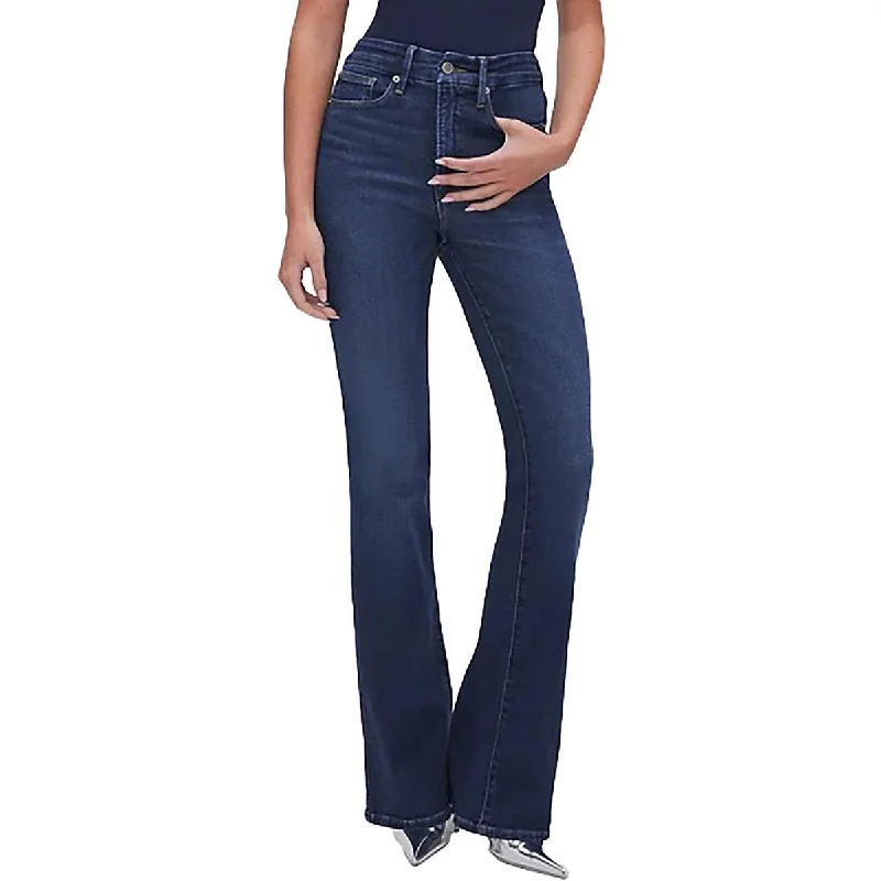 Womens Tummy Slimming Denim Bootcut Jeans Stylish High-Waisted Denim