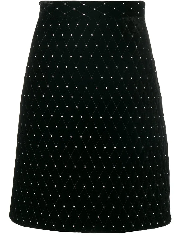 diamond quilted skirt wrap skirt elegant