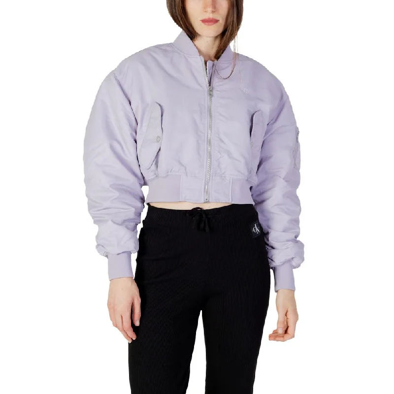 Calvin Klein Jeans Purple Polyamide Jackets & Coat Lace Jacket Ribbed Jacket Sequined Jacket Calvin Klein Jeans Purple Polyamide Jackets & Coat Lace Jacket Ribbed Jacket Sequined Jacket