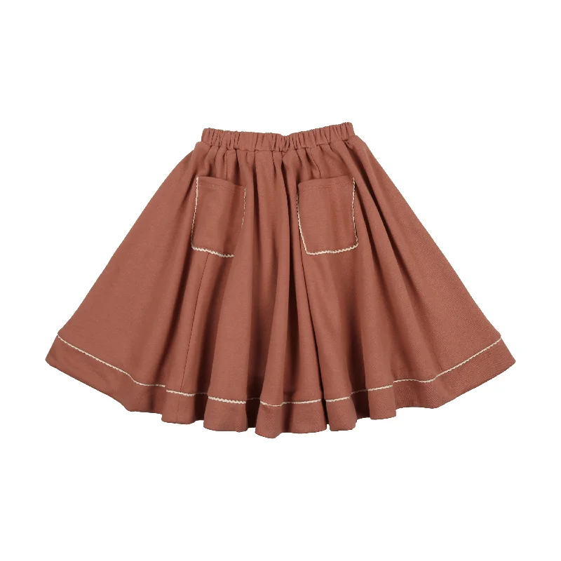 Coco Blanc Mulberry Pocket Skirt cashmere skirt rich