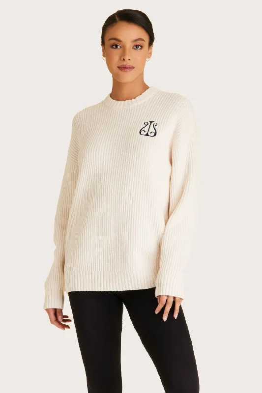 Crest Sweater Mesh Sweater Canvas Denim