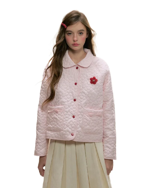 Double-Sided Wear Quilted Layered Cotton Jacket Fleece Jacket Down Jacket Feather Jacket