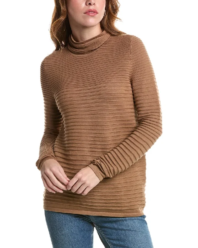 Edinburgh Knitwear Links Block Sweater High Neck Crew Neck V-Neck