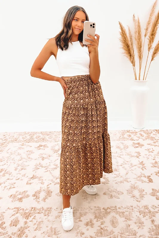 Harper Floral Maxi Skirt Print lace skirt romantic