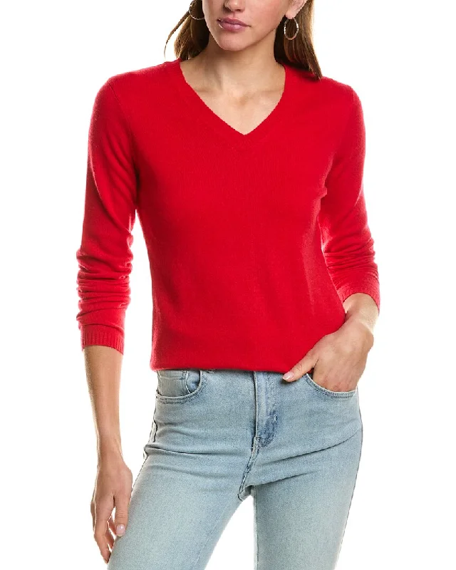 InCashmere V-Neck Cashmere Sweater Elegant Classic Vintage