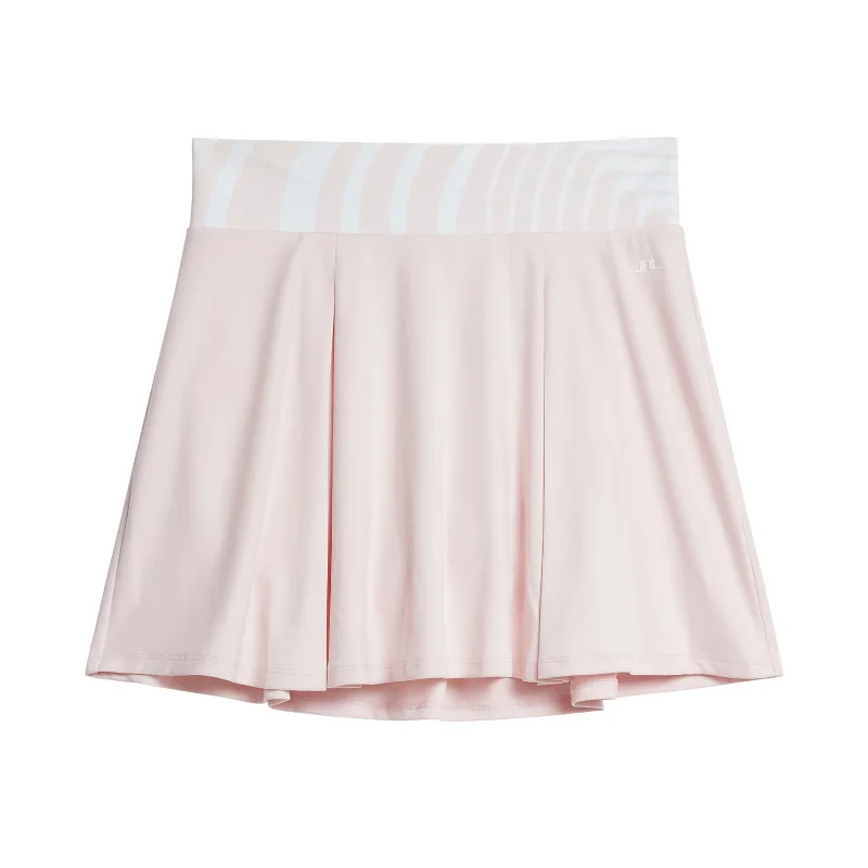 J.Lindeberg Women's Adis Golf Skirt - Rose Quartz leather skirt sleek