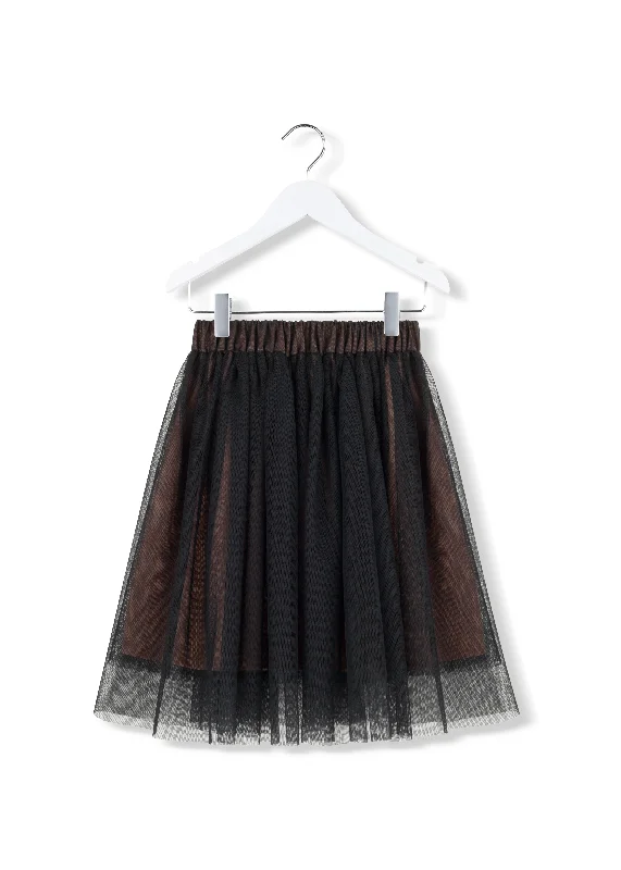 KIDS ON THE MOON BLACK TULLE SKIRT lace skirt romantic