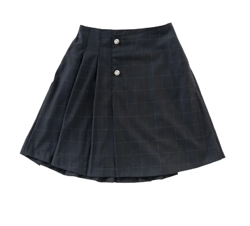 Kipp Black Wrap Skirt cashmere skirt fine