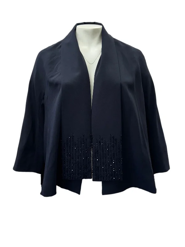 Marina Rinaldi Women's Blue Ciack Open Front Jacket NWT Rayon Jacket Velvet Jacket Corduroy Jacket Marina Rinaldi Women's Blue Ciack Open Front Jacket NWT Rayon Jacket Velvet Jacket Corduroy Jacket