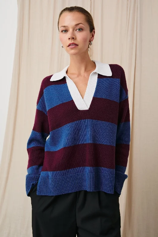 Rails Harris Sweater / Rugby Stripe Sequined Glittery Shiny