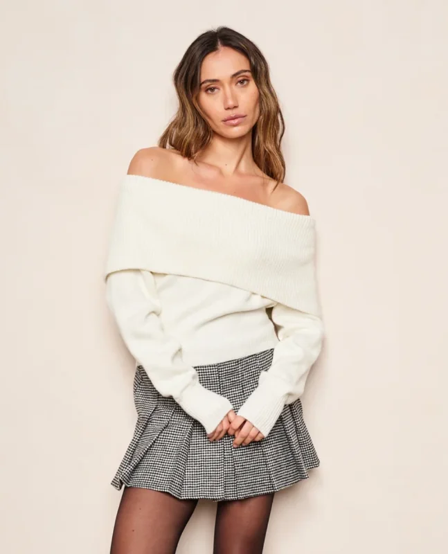 Shona Sweater- Ivory Long Sweater Short Sweater Cropped Sweater