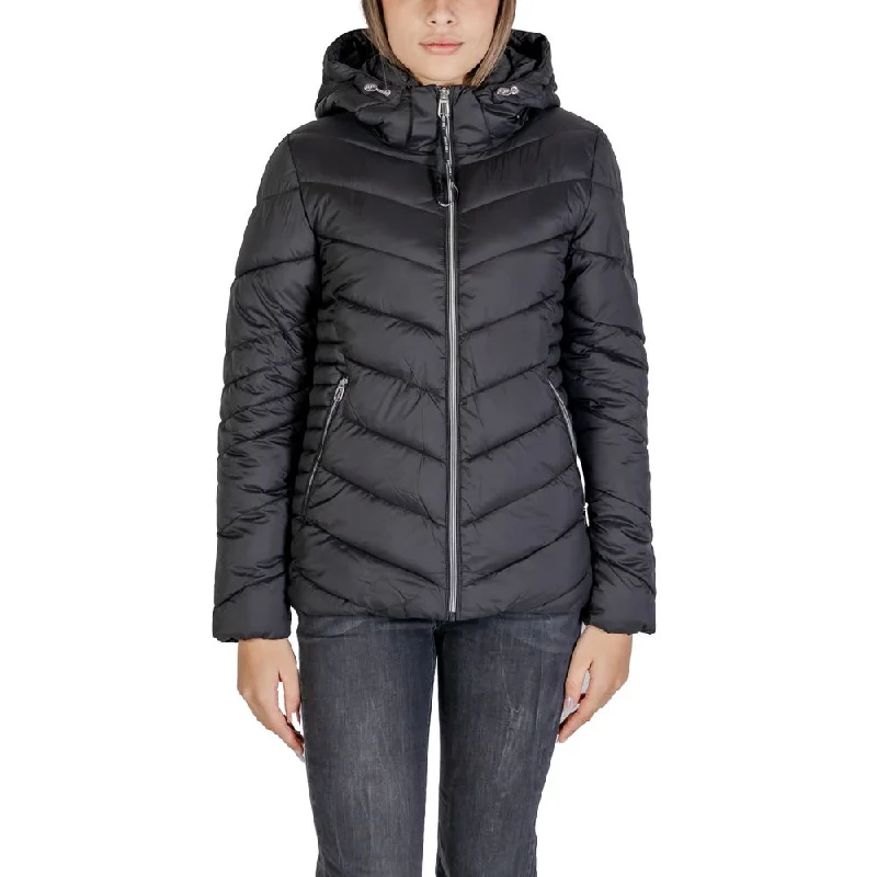 Street One Black Polyester Jackets & Coat Elasticated Jacket Padded Jacket Insulated Jacket Street One Black Polyester Jackets & Coat Elasticated Jacket Padded Jacket Insulated Jacket