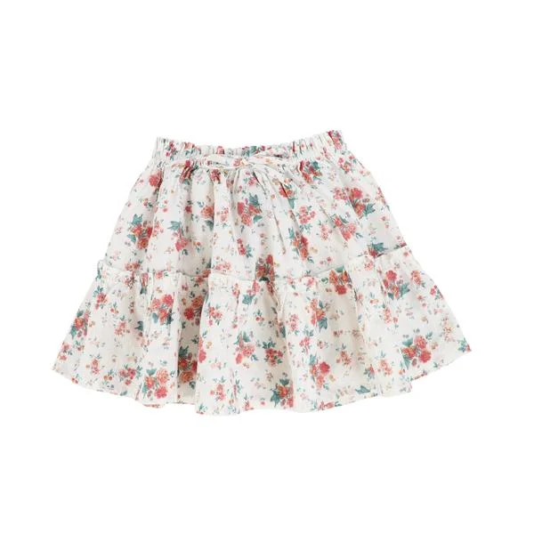 TOCOTO VINTAGE FLOWERS SKIRT chiffon skirt delicate